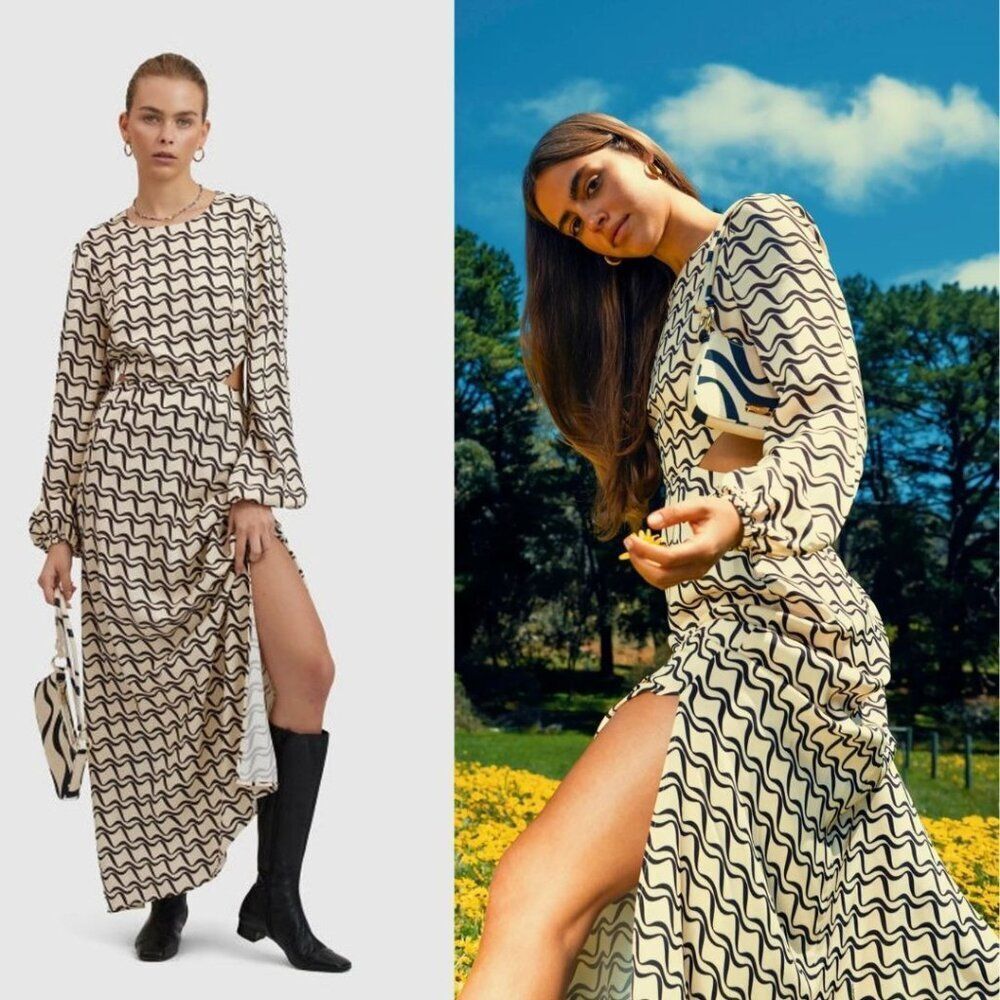 The Wolf Gang x Free People Marrakesh Cut Out Maxi Dress Size Small